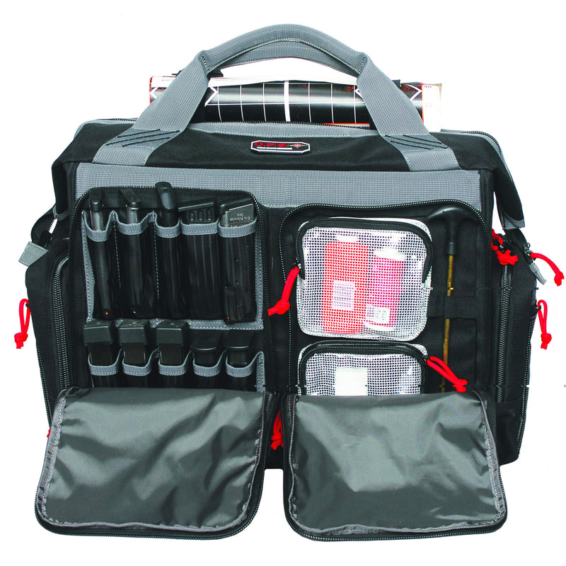 Load image into Gallery viewer, G Outdoors G.P.S. Large Rolling Range Bag Canvas Black 2215RB
