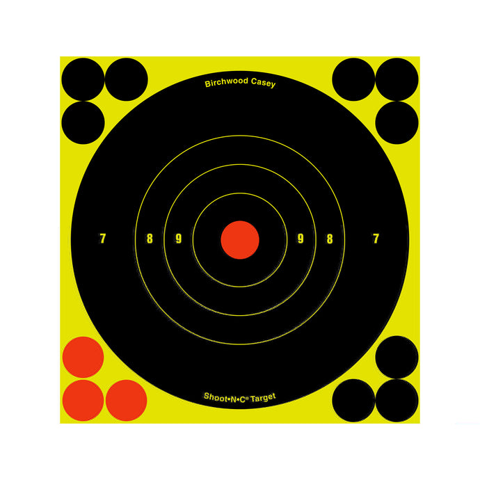 Birchwood Casey Shoot-N-C Rnd Bullseye Target 12-6