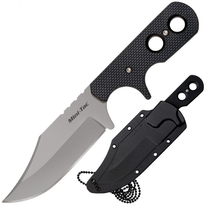 Cold Steel Mini Tac Bowie Fixed 3.63 Inch Blade G-10 Handle