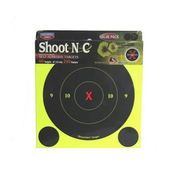 Birchwood Casey SNC 6 Inch Round X Bull Targets 60 Pack