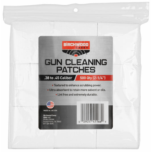 Birchwood Casey Gun Cleaning Patche Squares 2-1/4