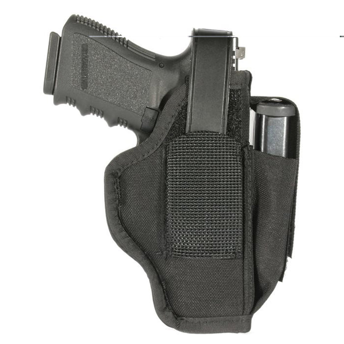 BLACKHAWK! Ambidextrous Holster Holster With Magazine Pouch Size 3 Black (40AM03BK)