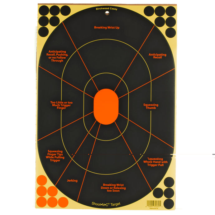 Birchwood Casey Shoot-N-C Handgun Trnr 5-12x18