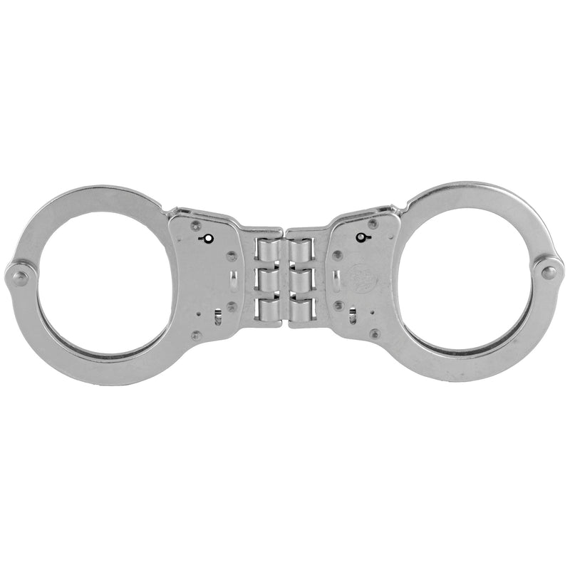 Load image into Gallery viewer, S&amp;W 300 Hinged Handcuffs Nickel
