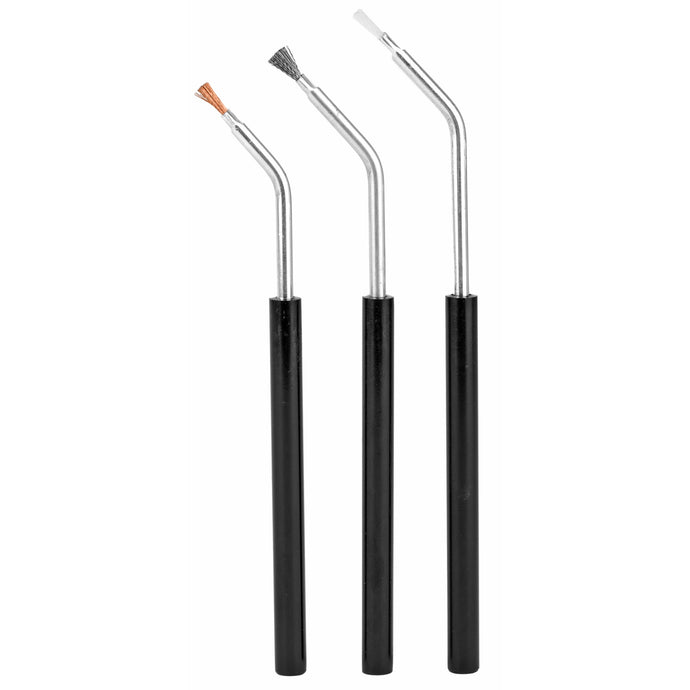 B/c Angled Brushes Brownz/nyl/stl 3pk