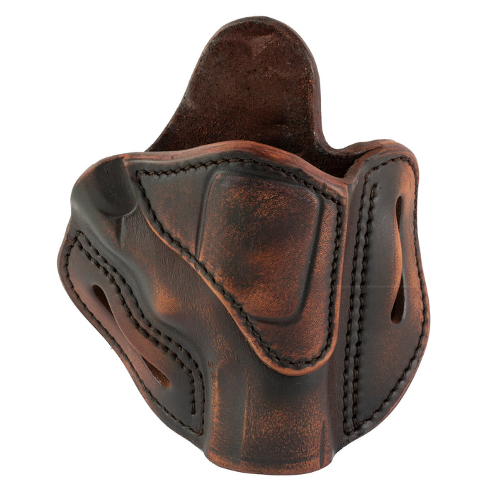 1791 Revolver Outside the Waistband (OWB) Leather Holster (Vintage Brown, Right Hand) - Size 2s