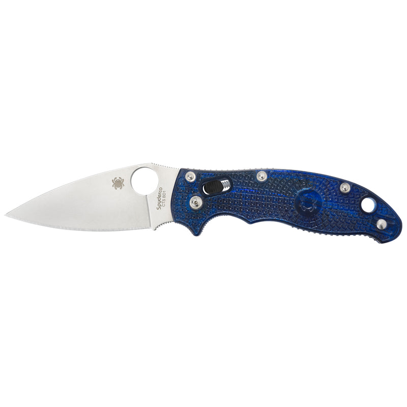 Load image into Gallery viewer, Spyderco Manix2 Blue Frcp Plain
