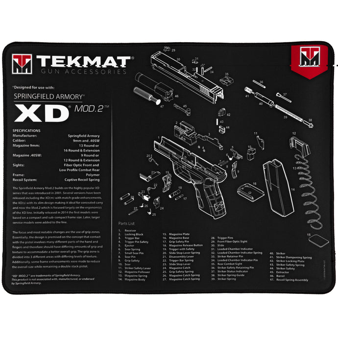 Tekmat Ultra Pistol Mat Xd Mod 2