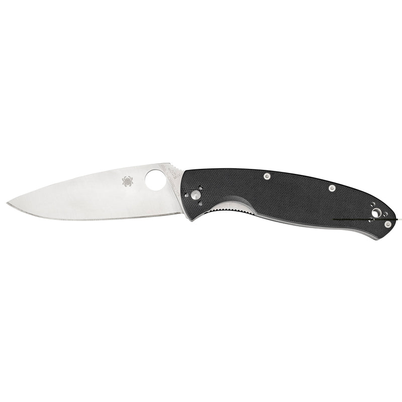 Load image into Gallery viewer, Spyderco Resilience Folding Knife , 4.2&quot; Stainless Steel Blade, Black G10 Handle (C142GP)
