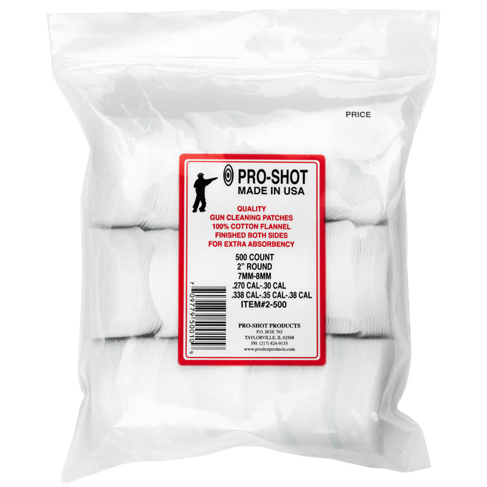 Pro-shot Patch .270-38cal Rnd 500 Ct