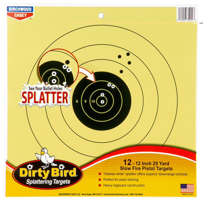 Birchwood Casey Dirty Bird 25yd Pistol 12-12