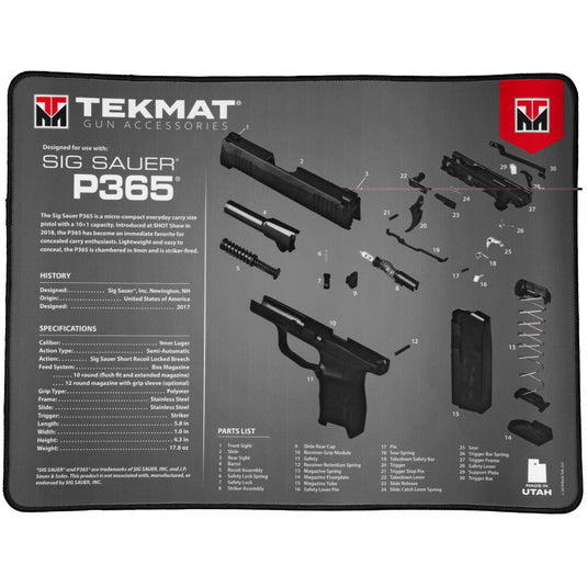 Tekmat Ultra Pistol Mat Sig P365