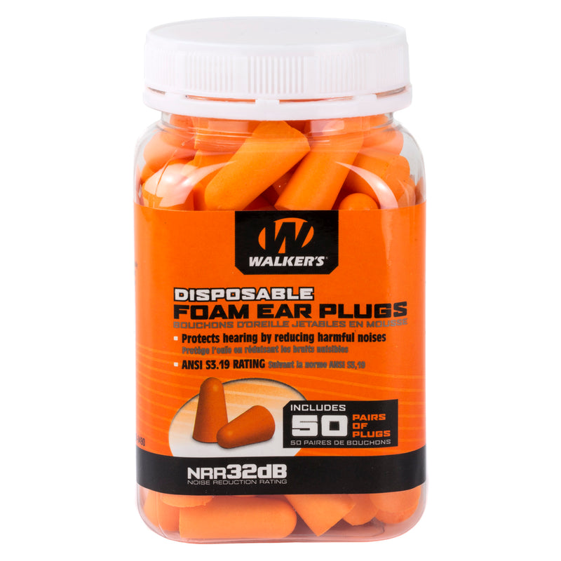 Load image into Gallery viewer, Walker&#39;s Foam Ear Plugs 50pk Jar
