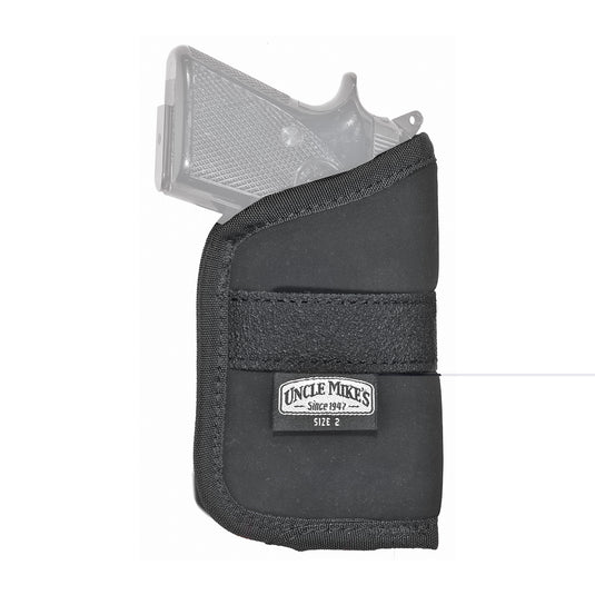 Uncle Mike's Ambidextrous Inside-the-Pocket Holster Size 2 Black