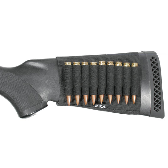 BLACKHAWK! Rifle Butt Stock Shell Rifle Holder Black (74SH00BK)