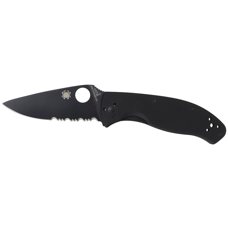 Load image into Gallery viewer, Spyderco Tenacious G-10 Combo Black
