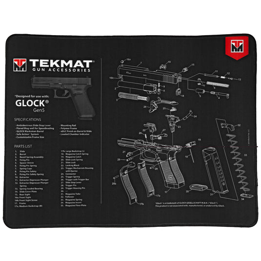 Tekmat Ultra Pistol Mat For Glock Gen5