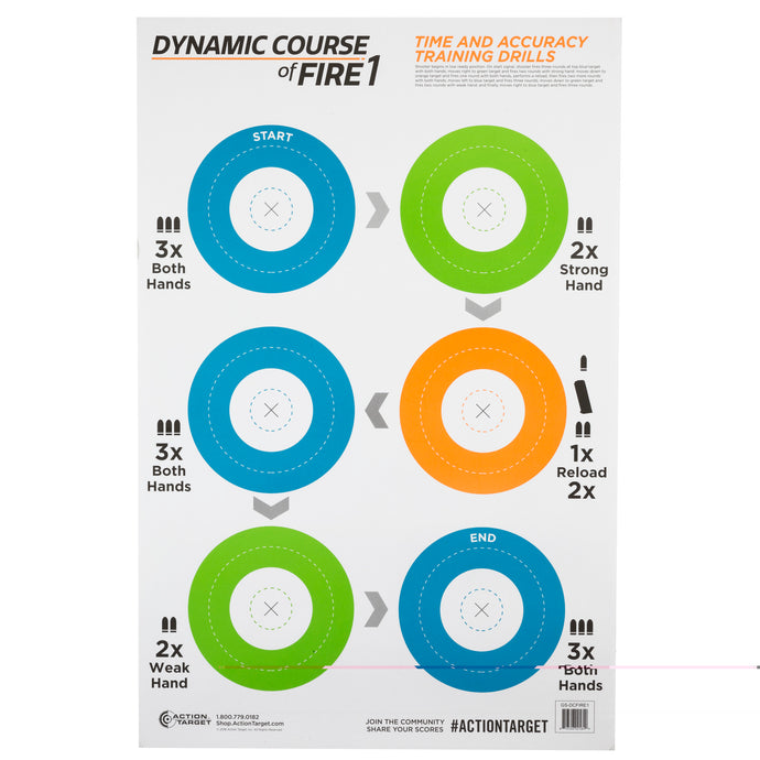 Action Target Game Series Dynamic (Pack of 100)