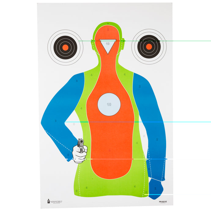 Action Target High Visibility Flourescent B-21E (Pack of 100)