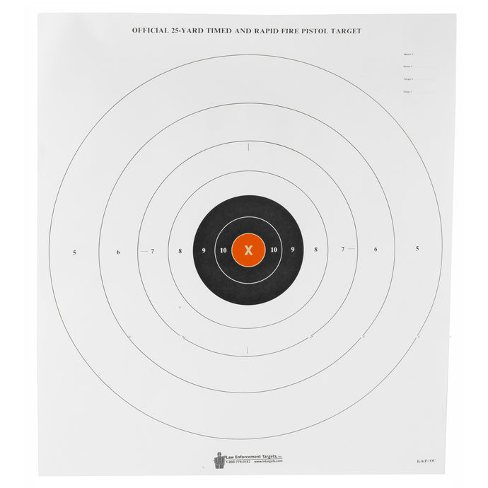 Action Target Orange Center Paper (Pack of 100)