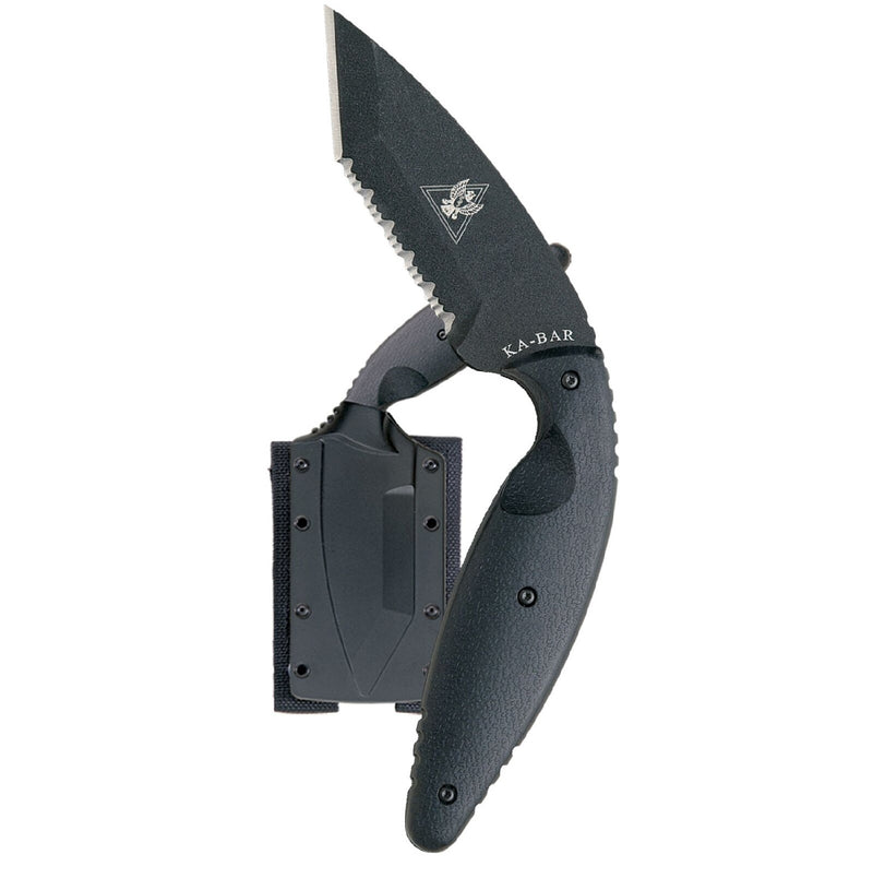 Load image into Gallery viewer, Ka-Bar TDI Fixed 3.6 In Black Blade Zytel Handle
