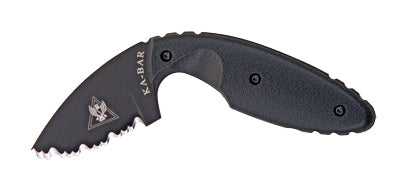 Load image into Gallery viewer, KA-BAR TDI Fixed 2.31 In Black Serrated Blade Coyote Brown
