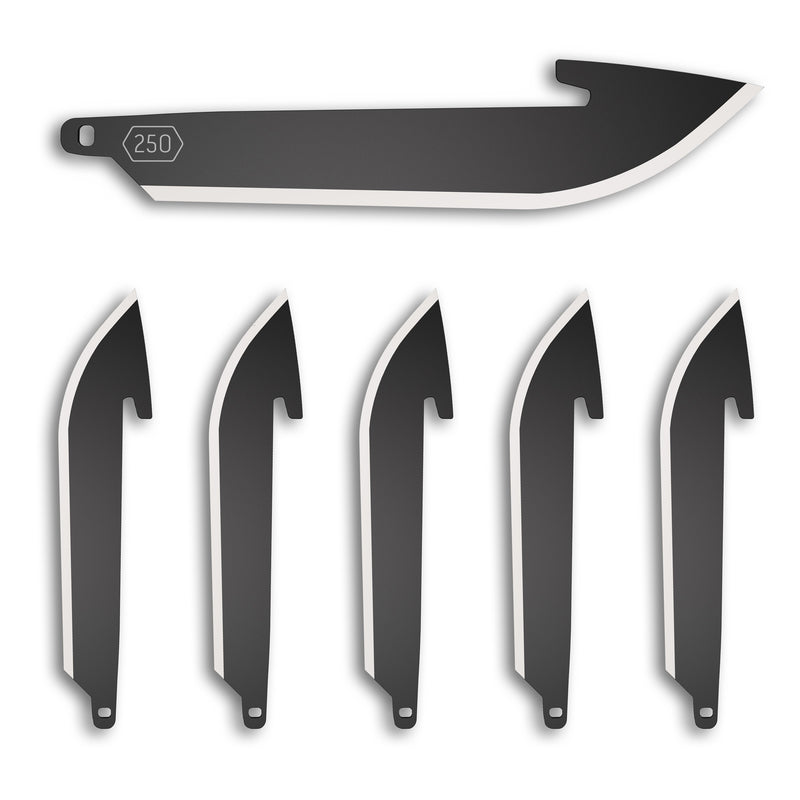 Load image into Gallery viewer, Od Edge Drop-pt Blade 6pk Blk
