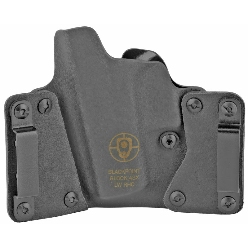 Load image into Gallery viewer, BlackPoint Tactical Leather WING For Glock 43x Right Hand Black (115996)
