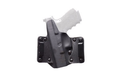 Load image into Gallery viewer, BlackPoint Tactical Leather Wing Belt Holster For GLOCK 17 Right Hand Black (100080)

