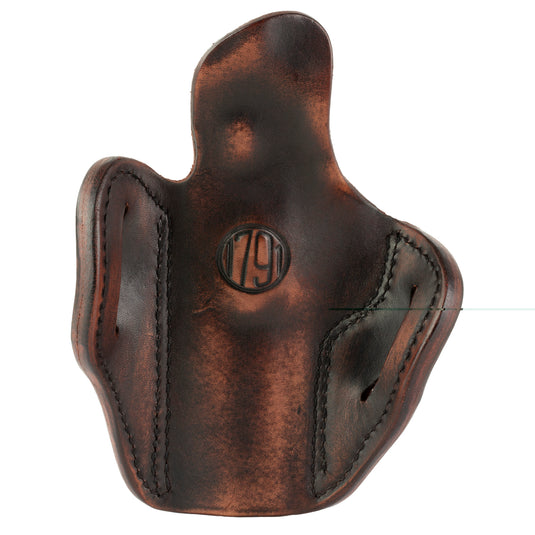 1791 Optics Ready Outside the Waistband (OWB) Leather Holster (Vintage Brown, Right Hand) - Size 2.4