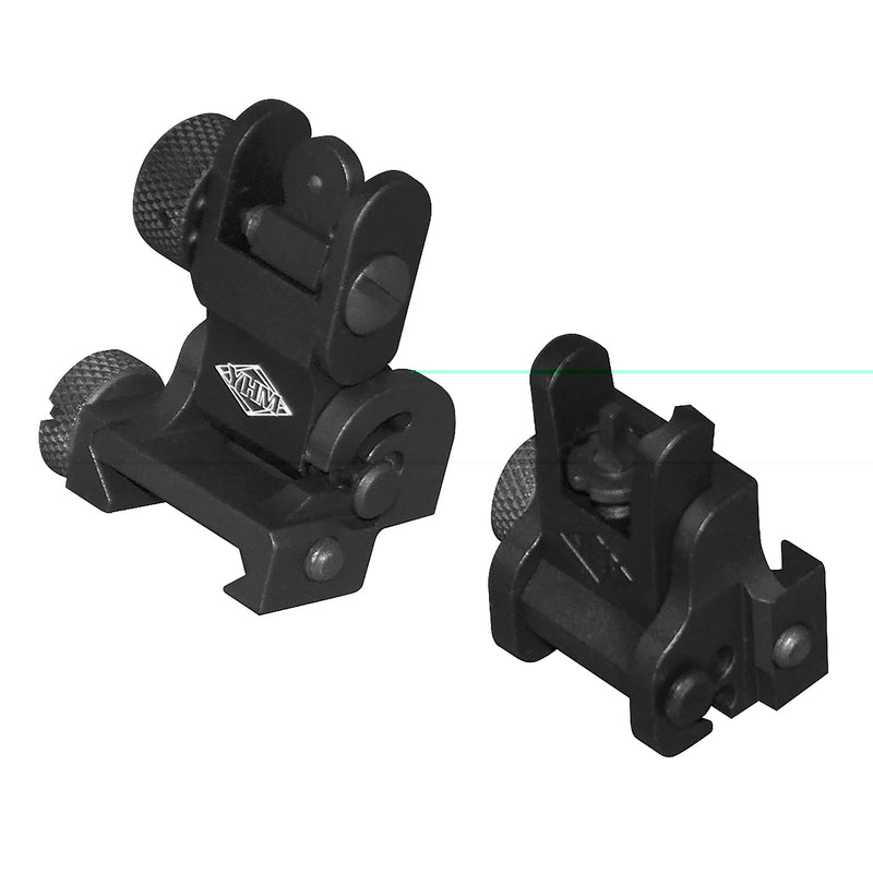 Load image into Gallery viewer, Yhm Flip Sight Set Blk

