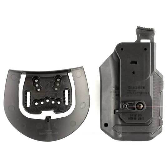 BLACKHAWK Omnivore MultiFit Stream Light TLR 1/2 Light Bearing Holster Left Black