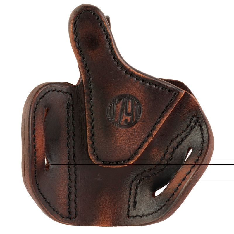 Load image into Gallery viewer, 1791 Revolver Thumbreak Leather Holster (Vintage Brown, Right Hand) - Size 2s
