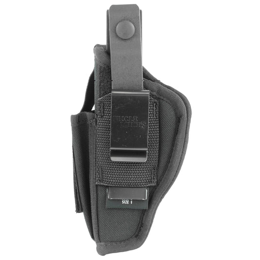 U/m Amb Hip Holster with pch Sz 1 Black