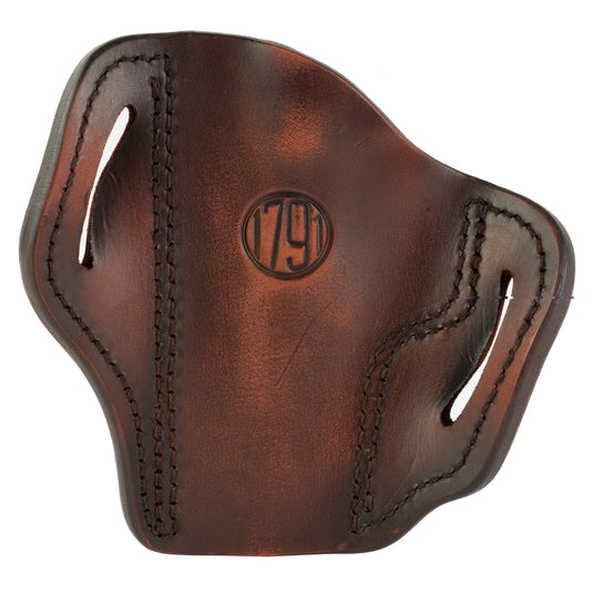 1791 Outside the Waistband (OWB) Belt Holster (Vintage Brown, Right Hand) - Size 2.3