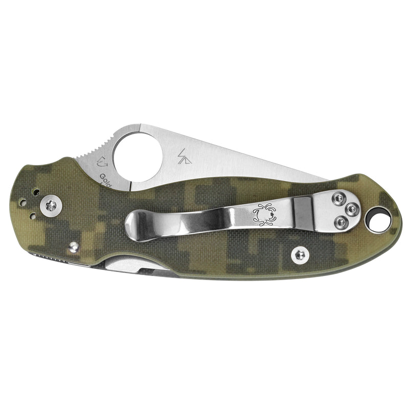 Load image into Gallery viewer, Spyderco Para3 G10 Camo Plainedge
