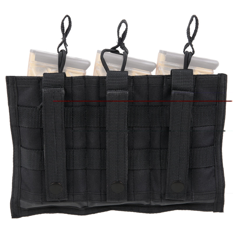 Load image into Gallery viewer, Bulldog Tri-double Molle Mag Pouch Black (BDT-62)
