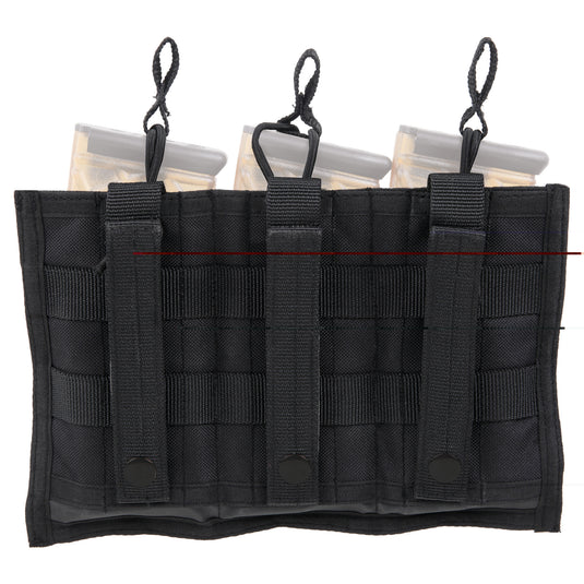 Bulldog Tri-double Molle Mag Pouch Black (BDT-62)