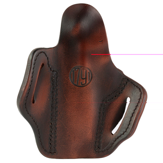 1791 Gunleather Optic Ready BH1S 1911 OWB Belt Holster Right Hand Vintage Brown