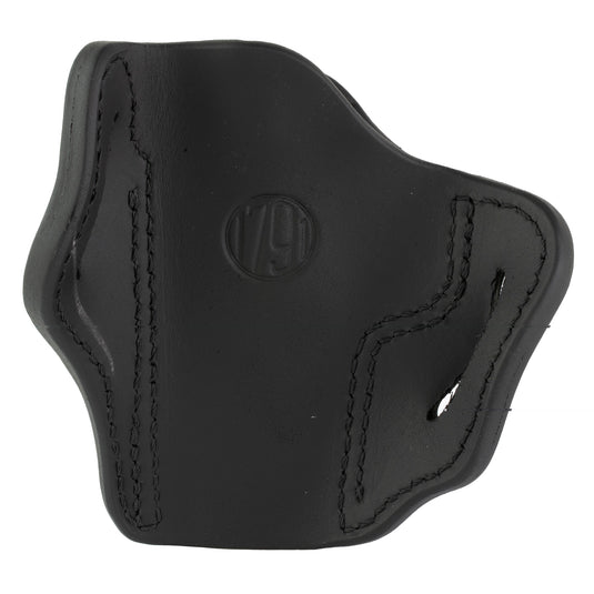 1791 Optics Ready Outside the Waistband (OWB) 2.3 Leather Belt Holster (Stealth Black, Right Hand)