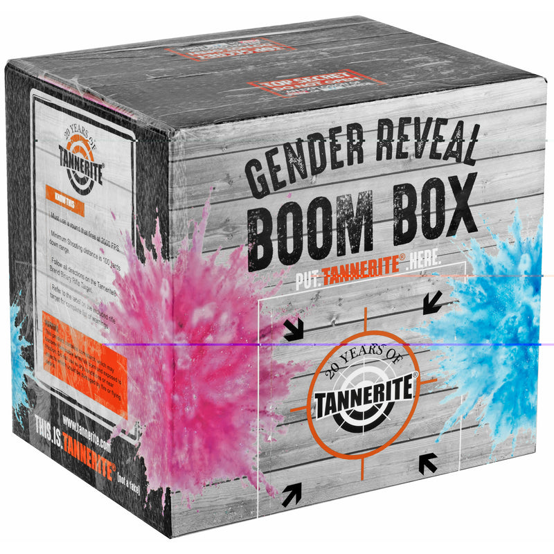 Load image into Gallery viewer, Tannerite Gender Reveal Boom Box Target (Blue or Pink Powder)
