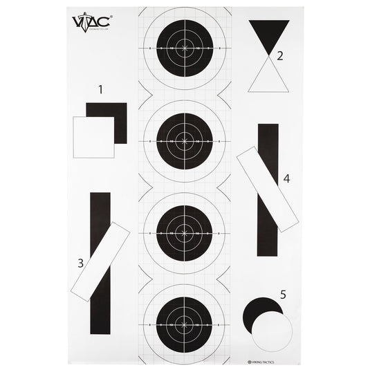Action Target 2 Sided By Viking Tactics 100 Pack (VTAC-P-100)