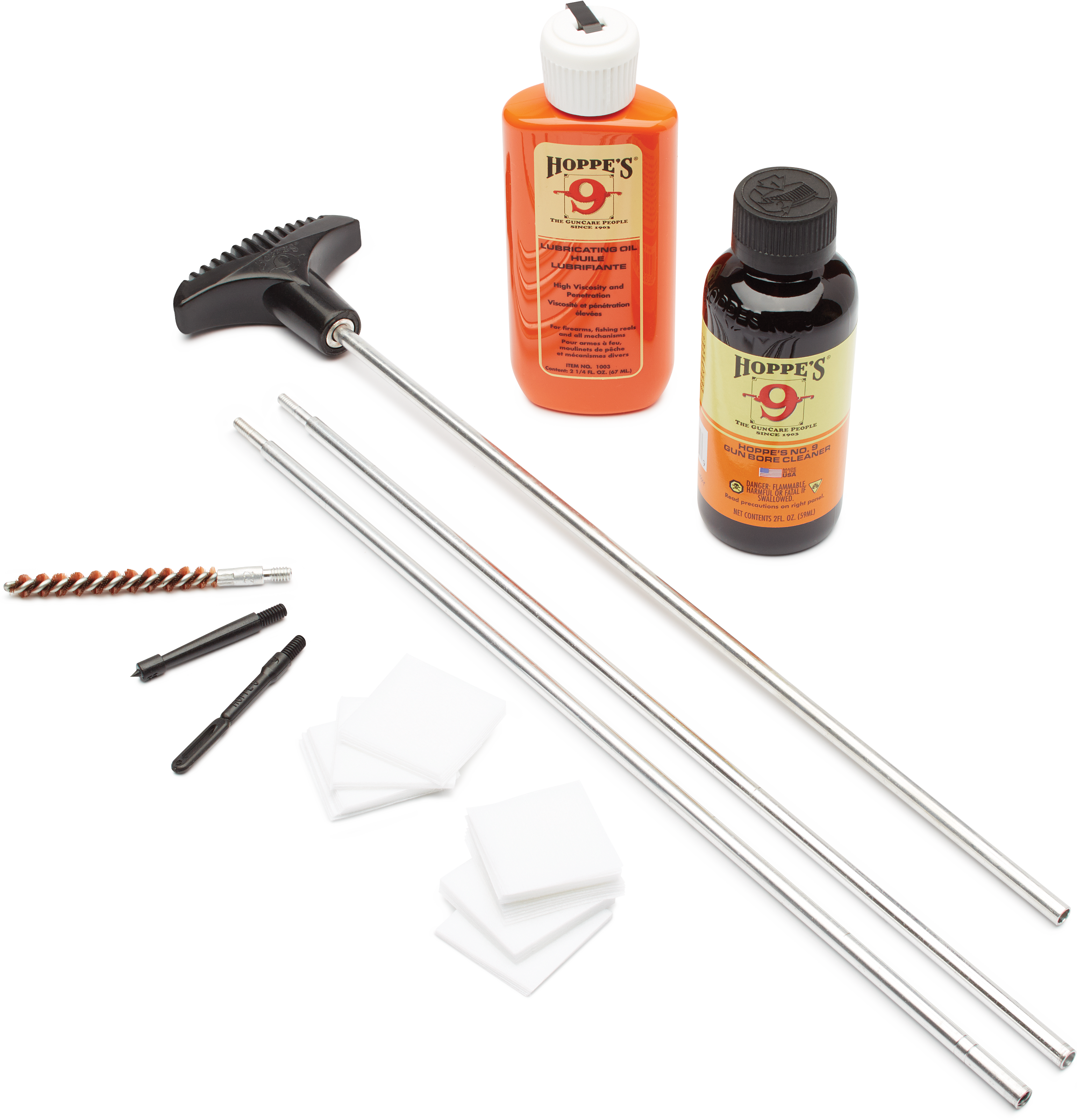 Hoppe's Rifle Cleaning Kit for 6mm, 6.5mm, .243 & .257 Caliber Rifles ...