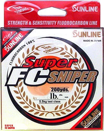 bulk spools of fluorocarbon fishing line Sunline Super FC Sniper 1200yd