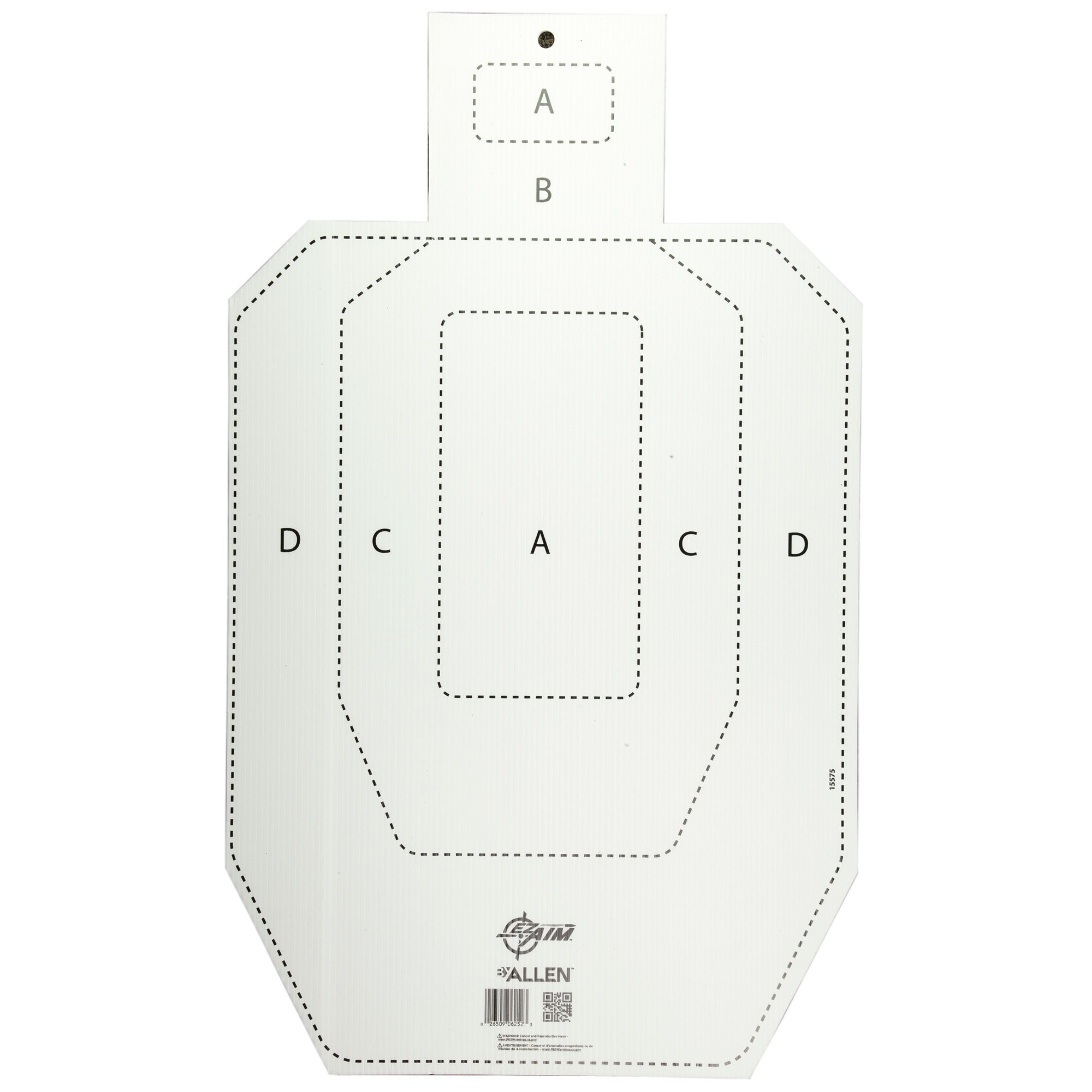 Allen Company EZ Aim IPSC Coroplast Silhouette Target 18x30 in White ...
