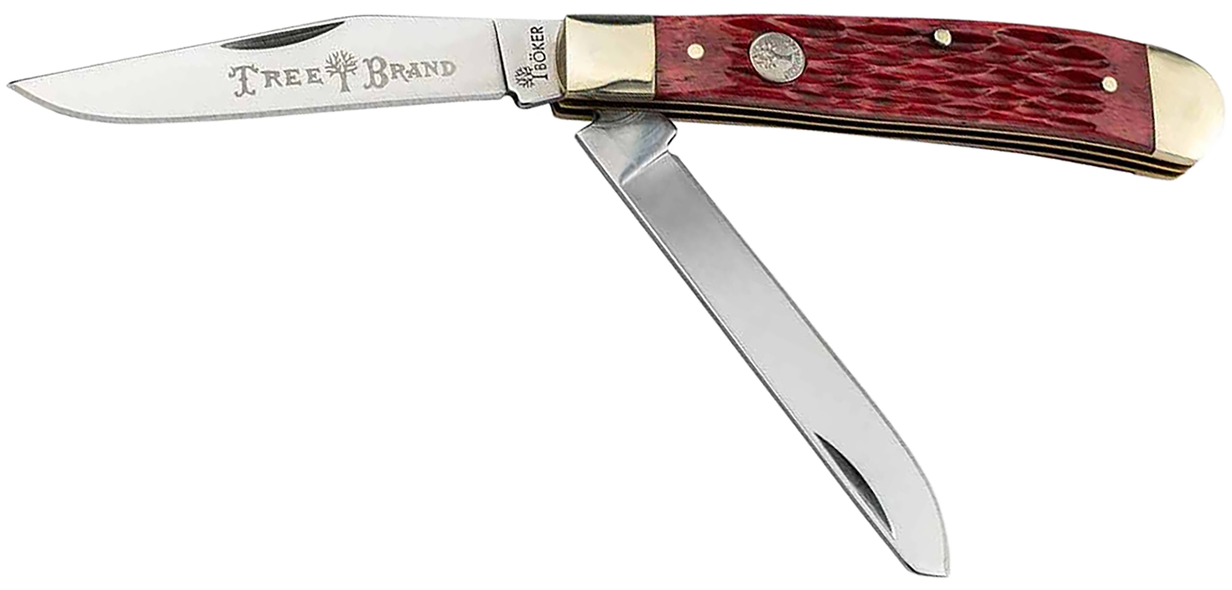 Boker Traditional Series 2.0 Trapper Folding Knife, D2 Tool Steel, Red ...