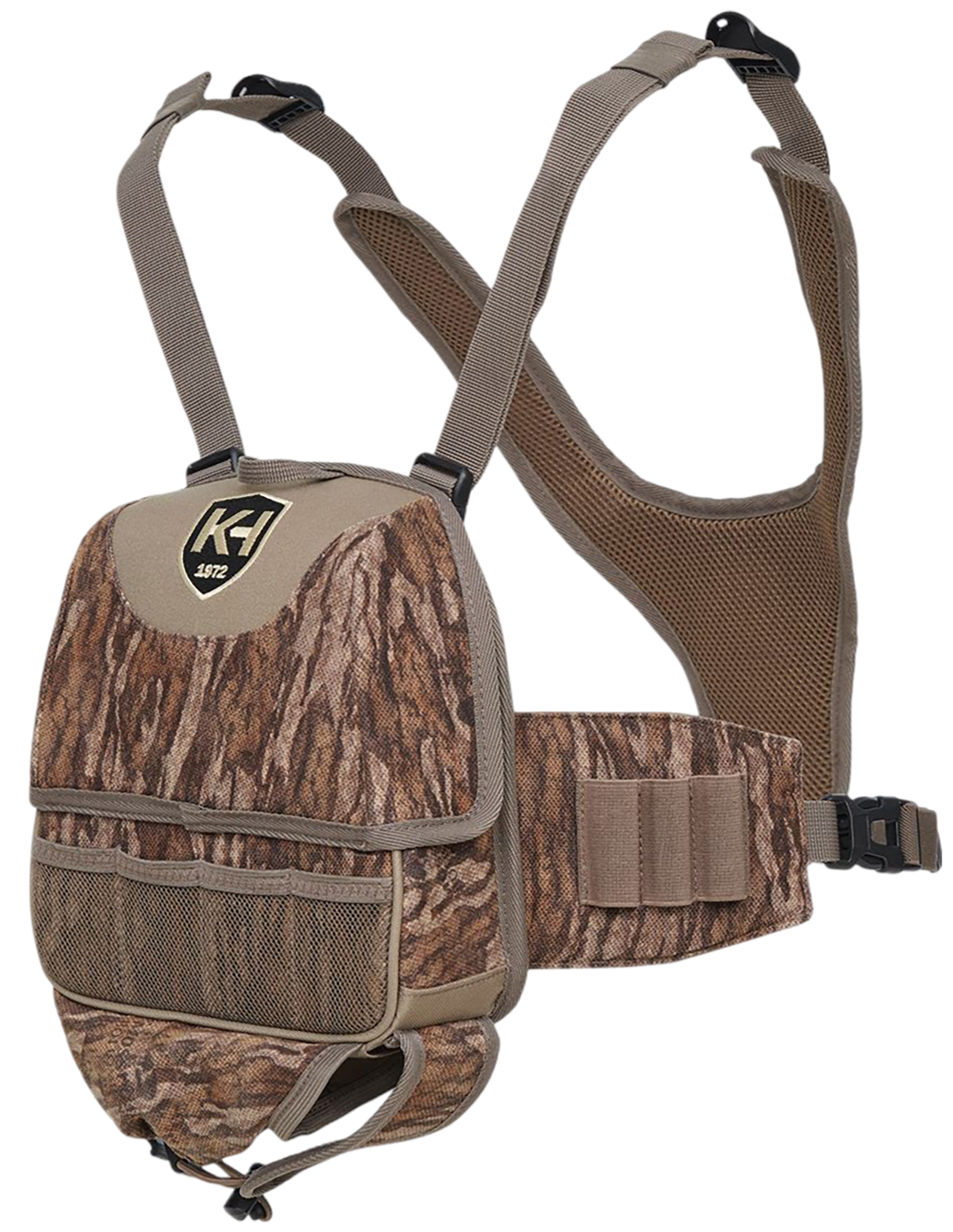 Knight & Hale Run N' Gun 100 Turkey Chest Rig, Mossy Oak Bottomland, M ...