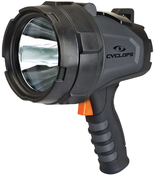 1000 lumen rechargeable flashlight Cyclops 1000-Lumen Rechargeable LED Spotlight with 550m Long-Range Bea – TLO Outdoors