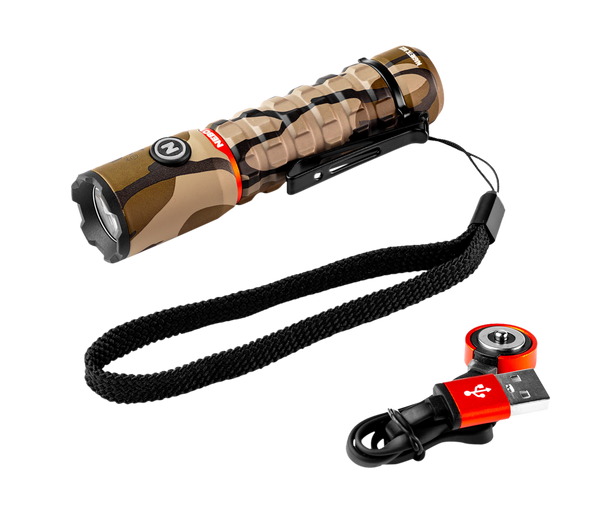 Nebo Torchy 2K Everyday Carry Flashlight, Mossy Oak Camo, 2000-Lumen Rechargeable, NEB-FLT-1062