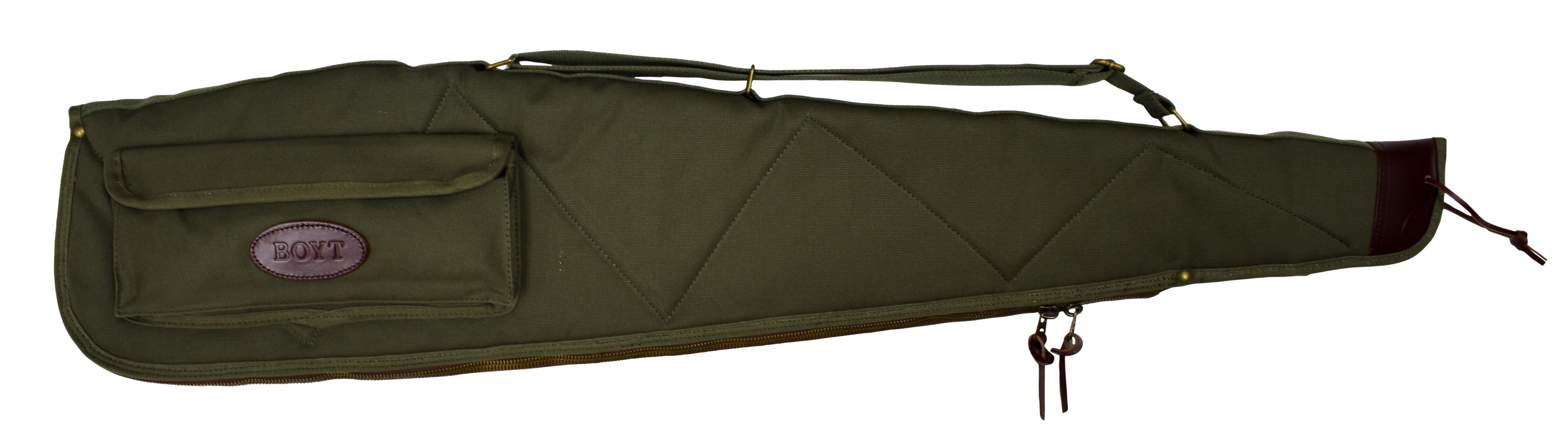 Boyt Harness Alaskan 44-inch Rifle Case, Waxed Olive Drab Canvas, Quil ...
